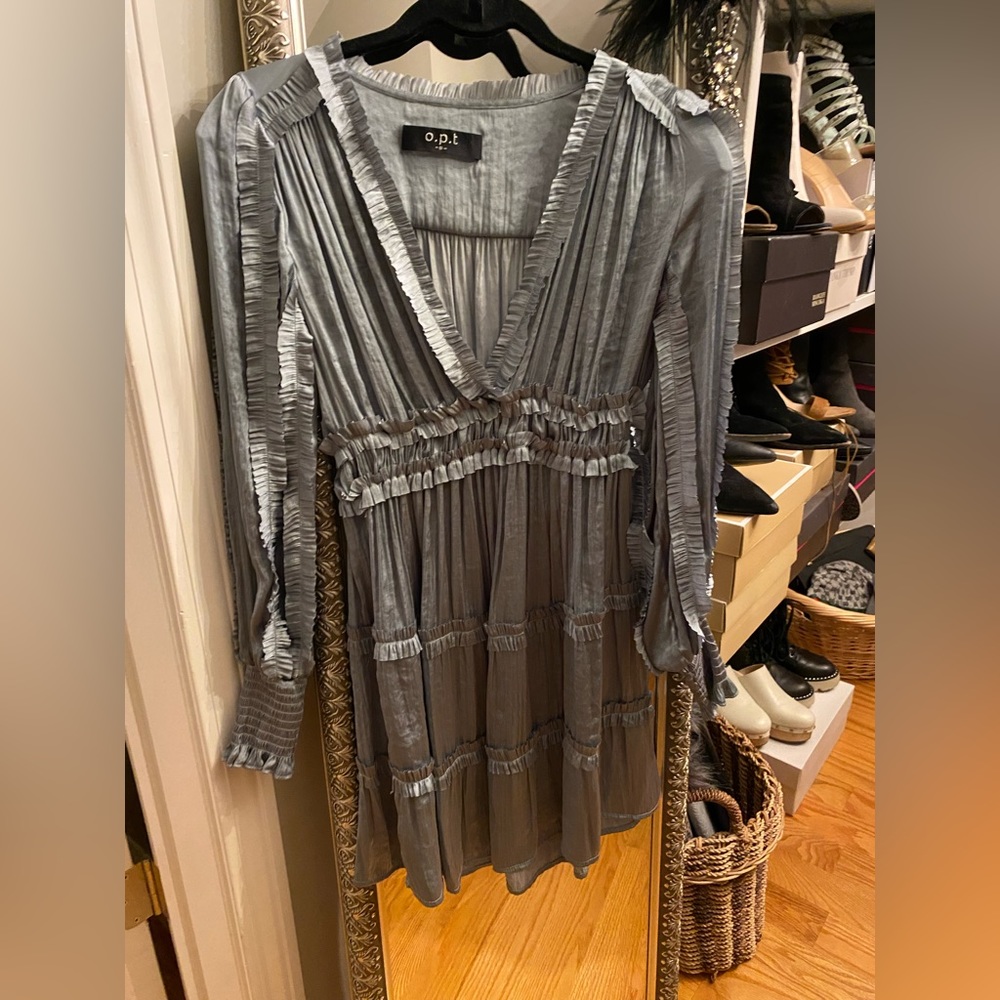 Silk, mini dress